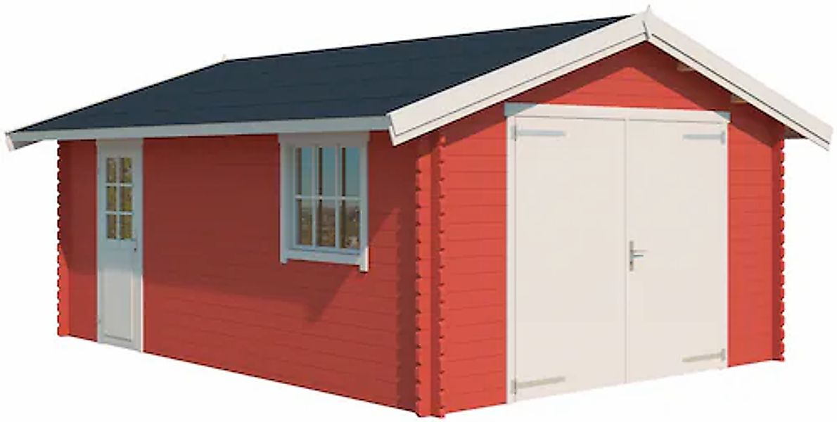 LASITA MAJA Garage »Yarik«, Blochbohlengarage 40mm, Fundamentmass 3800x5400 günstig online kaufen