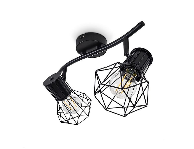 hofstein Deckenleuchte »Pomari« Deckenlampe aus Metall in Schwarz, ohne Leu günstig online kaufen