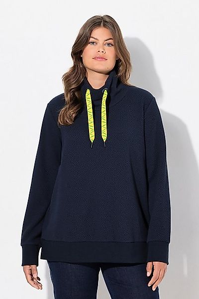 Laurasøn Sweatshirt Sweatshirt mit hohen Kragen Langarm Jaquard Ware günstig online kaufen