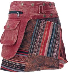 Guru-Shop Minirock Wickelrock, kurzer Rock, Cacheur, günstig online kaufen