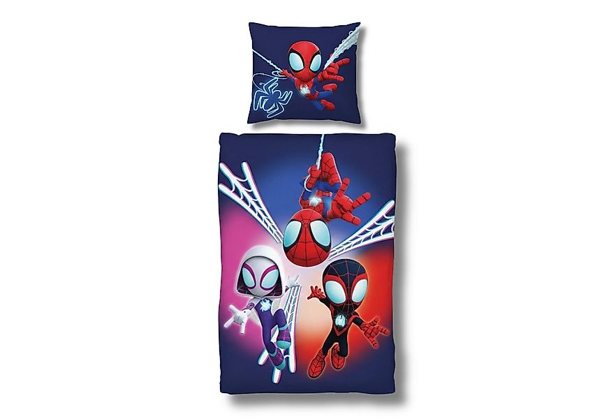 MTOnlinehandel Bettwäsche Marvel Spiderman "Spidey" 135x200 + 80x80 cm, Ren günstig online kaufen