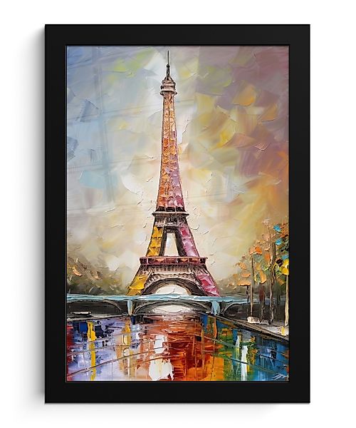MuchoWow Poster Eiffelturm - Ölfarbenoptik - günstig online kaufen