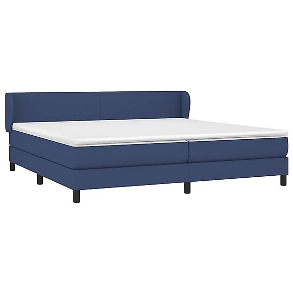 vidaXL Boxspringbett mit Matratze Blau 200x200 cm Stoff 3126115 günstig online kaufen