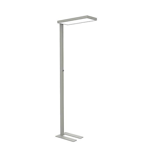 LED-Büro-Stehleuchte MAULjura, silberfarben, Alu, 196,5 cm günstig online kaufen