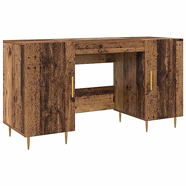 vidaXL Schreibtisch mit Regal Altholz 140 x 50 x 75 cm Holzwerkstoff 879525 günstig online kaufen
