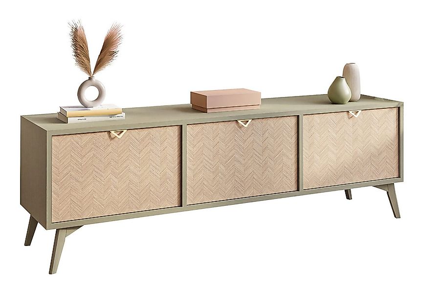 Lookway Lowboard ALOE mit drei Türen, Breite: 158 cm günstig online kaufen