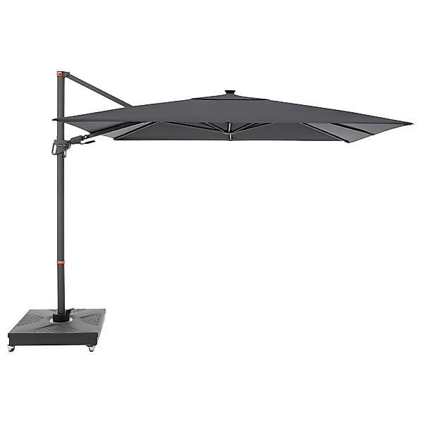 Doppler Ampelschirm MyZone 220 cm x 300 cm Anthrazit mit Kurbelmechanik günstig online kaufen