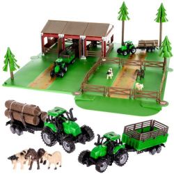 KRUZZEL Spielzeug-Traktor Bauernhof Traktor Tiere, (Spar-Set, günstig online kaufen