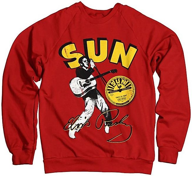 Elvis Presley Signature Product Rundhalspullover Sun Records Sweatshirt günstig online kaufen