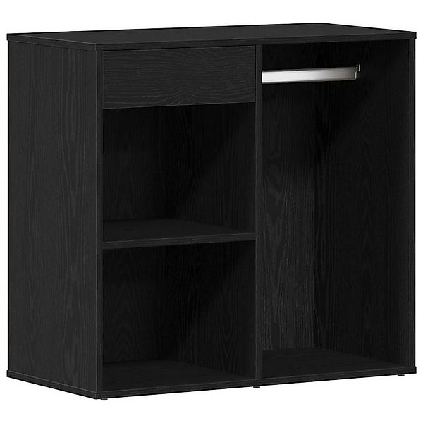 vidaXL Schuhschrank Schwarzer Eichen-Kosmetikschrank 80x40x75 cm aus Holzwe günstig online kaufen