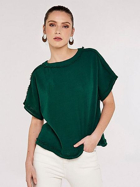 Apricot T-Shirt Raw Edge Cotton Slub günstig online kaufen