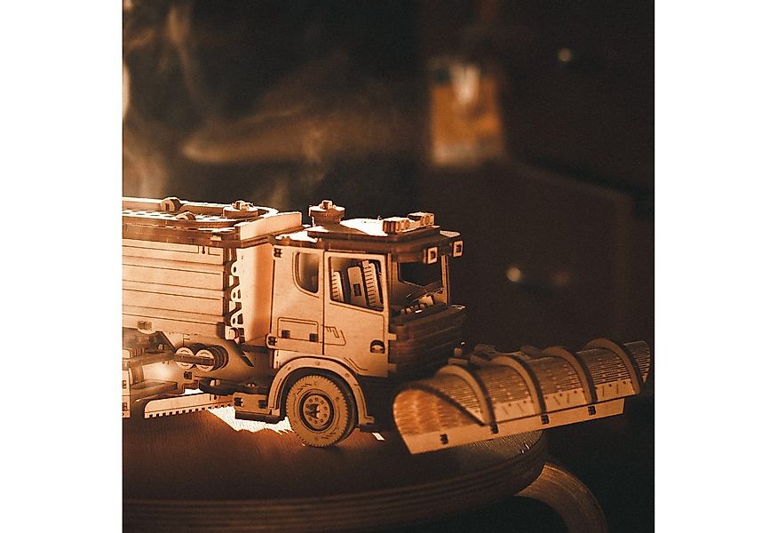 Eco Wood Art Modellbausatz Eco-Wood-Art Mechanischer LKW Schneeräumer Mecha günstig online kaufen