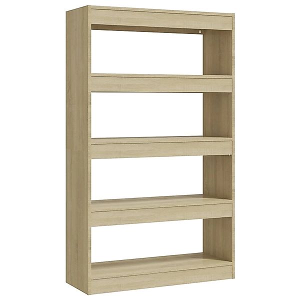 VidaXL Bücherregal/Raumteiler Sonoma-Eiche 80x30x135 cm Holzwerkstoff günstig online kaufen