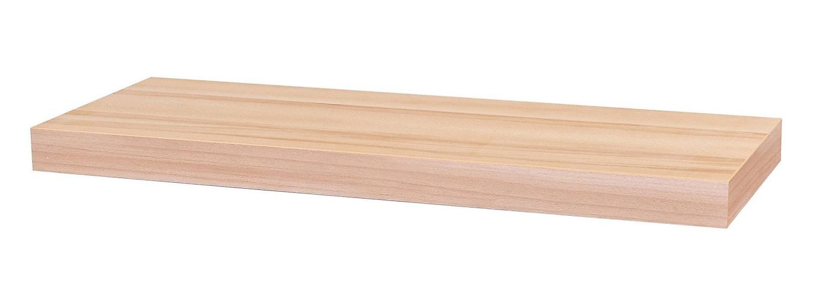 Levandeo® Wandregal, Wandboard Bobby 60cm Kernbuche - Wandregal Regal Board günstig online kaufen