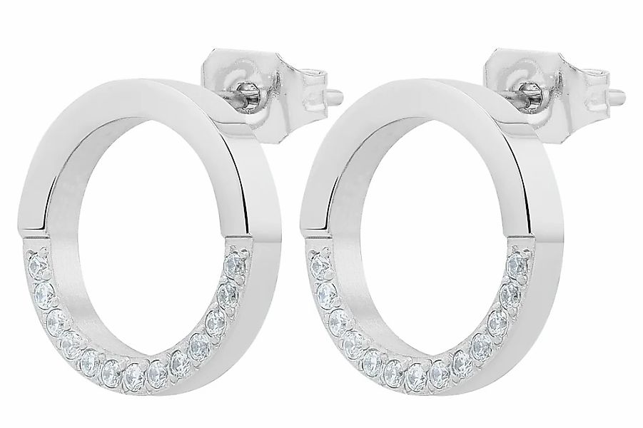 Adelia´s Paar Ohrhänger "Damen Ohrringe – Ohrstecker aus Edelstahl mit Stra günstig online kaufen