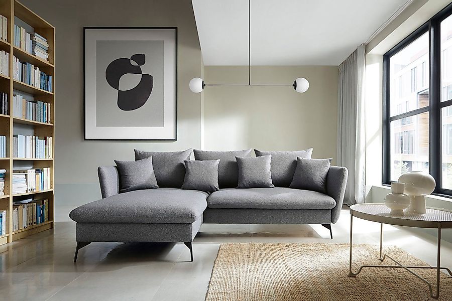 OTTO home Ecksofa "LIVORNO,258 cm, L-Form," Schlaffunktion u. Bettkasten (1 günstig online kaufen