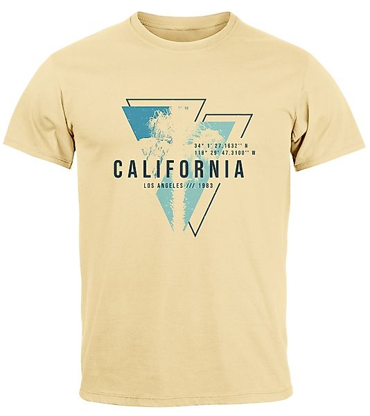 Neverless Print-Shirt Herren T-Shirt California Los günstig online kaufen