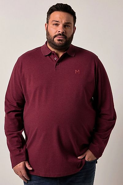 Men Plus Poloshirt Poloshirt Basic Piqué Langarm günstig online kaufen
