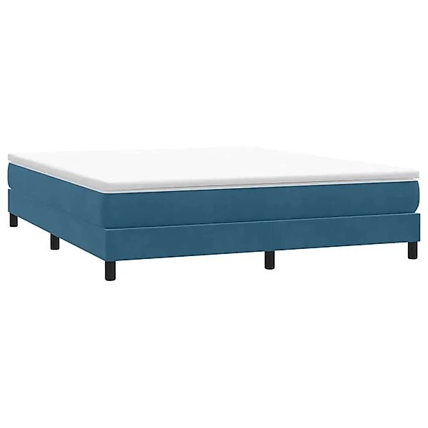 vidaXL Boxspringbett ohne Matratze Dunkelblau 180x220 cm Samt 3315889 günstig online kaufen