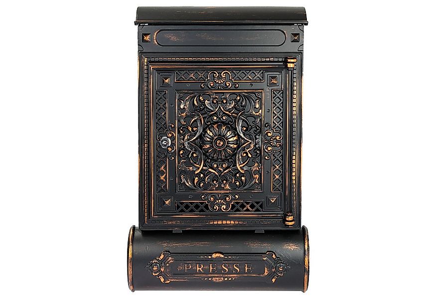 HMF Wandbriefkasten 512-20 Briefkasten Antik mit Zeitungsfach, Vintage Post günstig online kaufen