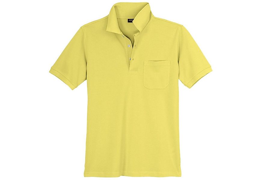 redfield Poloshirt Redfield Übergrößen Poloshirt hellgelb günstig online kaufen