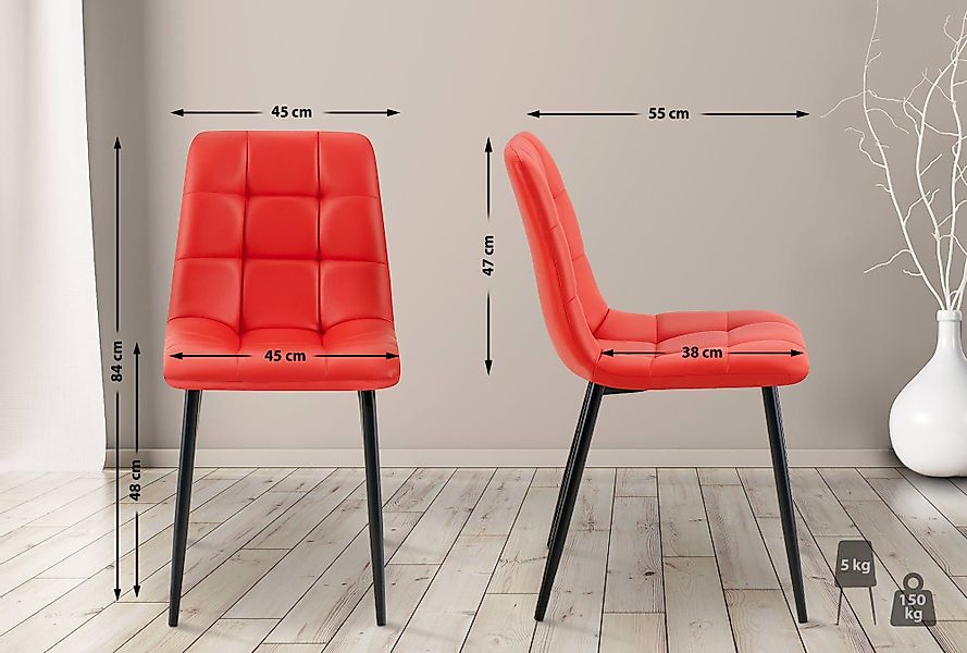 CLP Esszimmerstuhl Antibes (4er Set, 4 günstig online kaufen