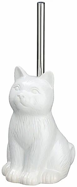 WENKO WC-Garnitur "Cat Weiß", 1 St., aus Keramik, Keramik günstig online kaufen