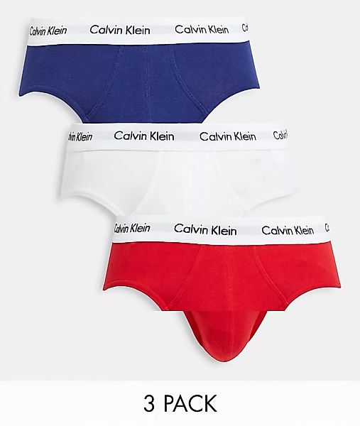 Calvin Klein Underwear Cadera Slip 3 Einheiten XL White / Red Ginger / Pyro günstig online kaufen