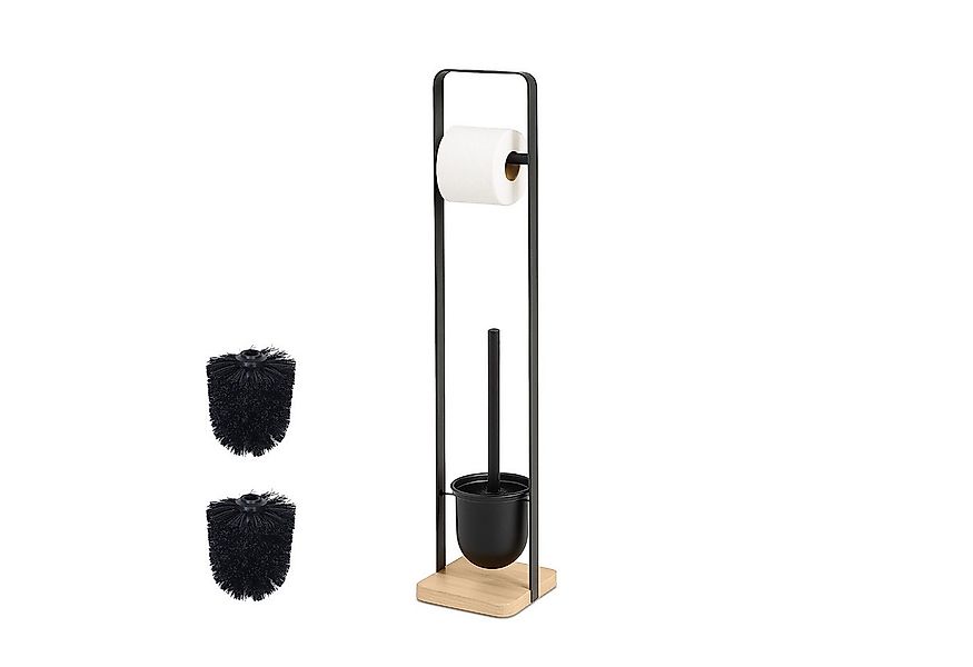 relaxdays WC-Garnitur mit Bambussockel günstig online kaufen