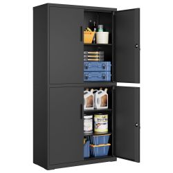 SONGMICS Aktenschrank Mehrzweckschrank, Stahl-Aufbewahrungsschrank, 5 Ebene günstig online kaufen