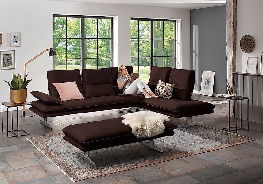 W.SCHILLIG Ecksofa "broadway, Designsofa, mit tollem Sitzkomfort, L-Form", günstig online kaufen