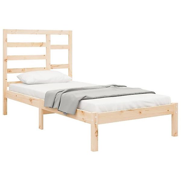 vidaXL Bett Massivholzbett ohne Matratze 75x190 cm günstig online kaufen