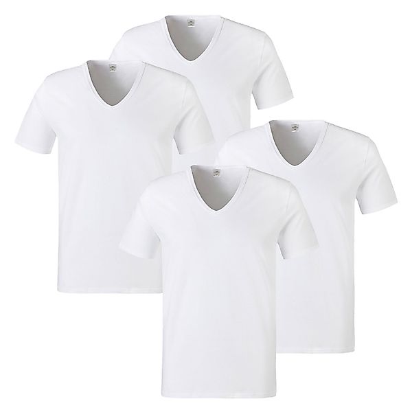 GÖTZBURG Unterziehshirt V-Shirt (4-St) ohne Seitennaht günstig online kaufen