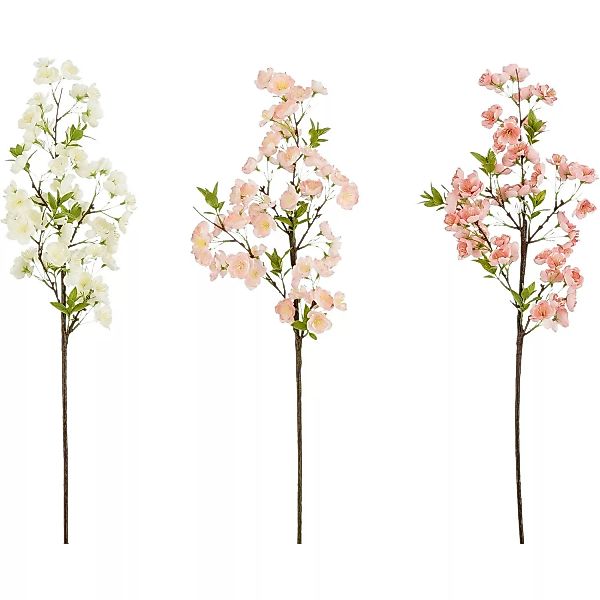 Mica Decorations Kunstblume Weiß Rosa Hellrosa 70 cm Farbsortiert günstig online kaufen