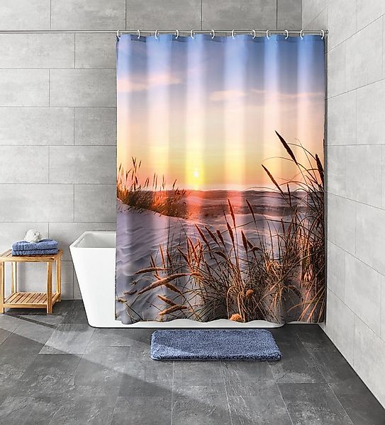 Kleine Wolke Duschvorhang Juist Breite 180 cm (Set) günstig online kaufen