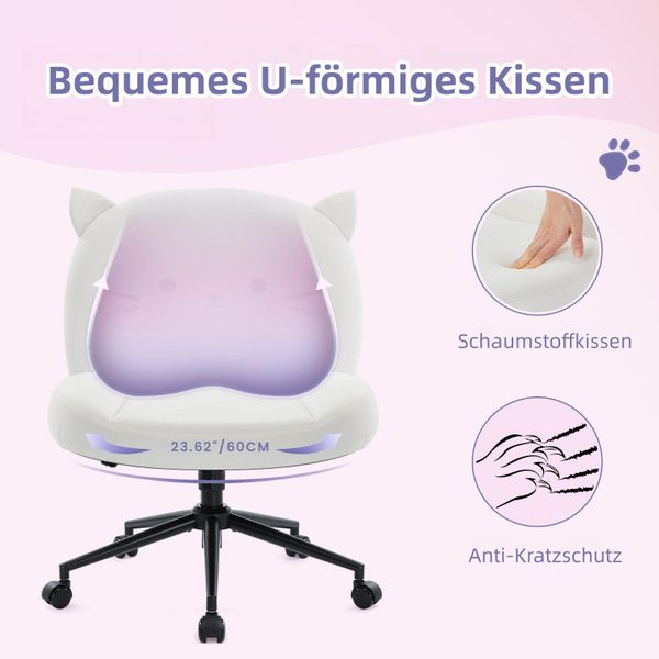 Intimate WM Heart Bürostuhl ohne Armlehne, günstig online kaufen