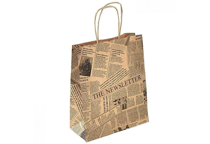 Florists Products Tragetasche Papiertragetaschen "Zeitungs-Design" - Umwelt günstig online kaufen