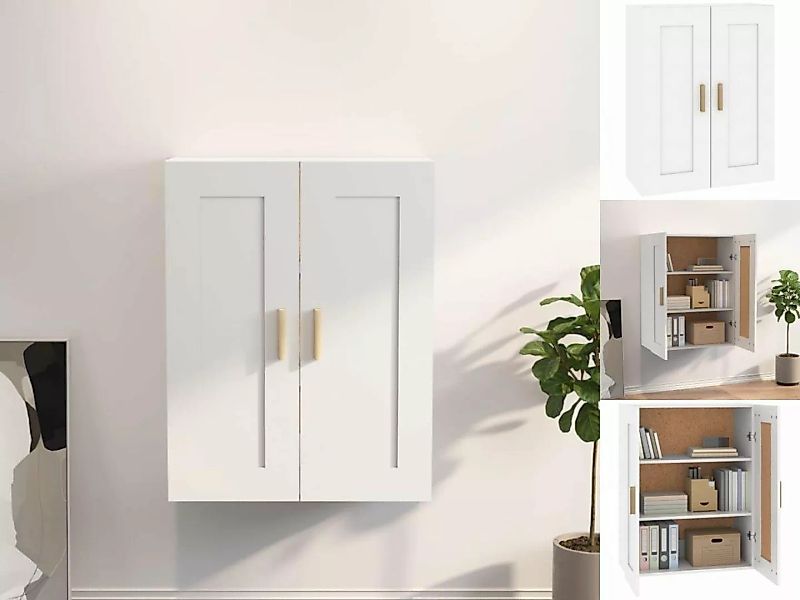 vidaXL Kleiderschrank Wandschrank Weiß 69,5x32,5x90 cm Holzwerkstoff günstig online kaufen