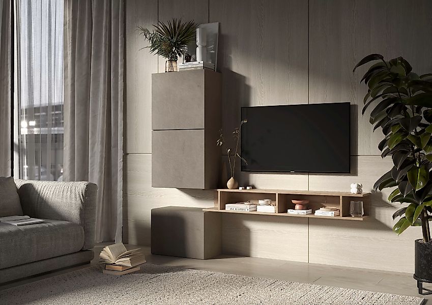 INOSIGN Wohnwand "INFINITY, 4tlg. Breite 180 cm, Höhe variabel, Wohnwand", günstig online kaufen