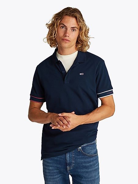 Tommy Jeans Plus Poloshirt TJM SLIM FLAG CUFF POLO EXT Große Größen günstig online kaufen