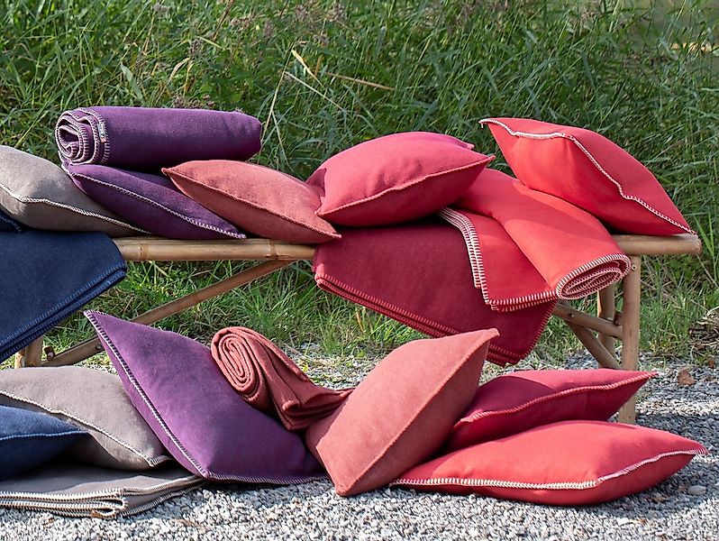 DAVID FUSSENEGGER Kissenbezug Kissenhülle Sylt 'Uni', Flanell günstig online kaufen