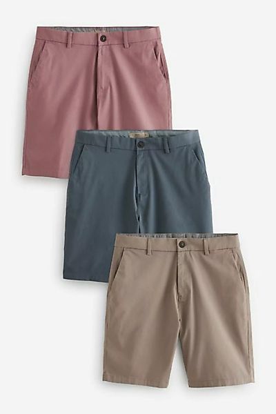 Next Chinoshorts Klassische Chinoshorts mit Stretch im 3er-Pack (3-tlg) günstig online kaufen