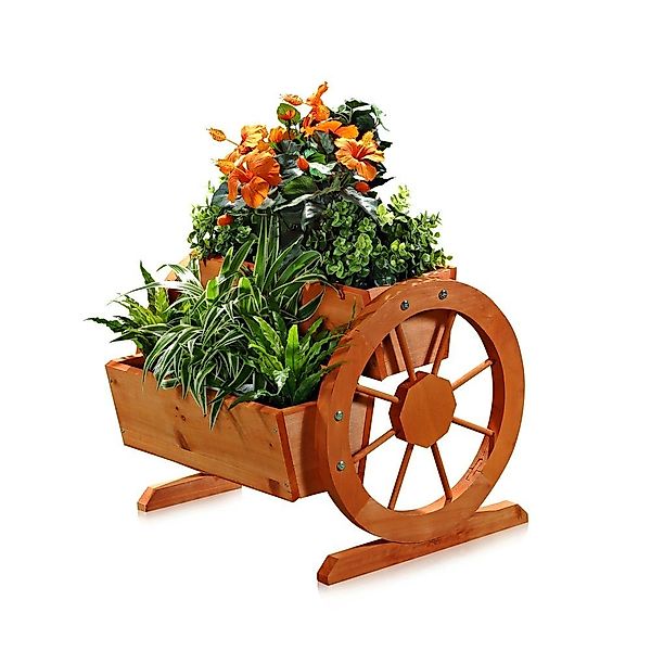 Feel2Home Blumenkasten Pflanzkübel mit Wagenräder aus günstig online kaufen