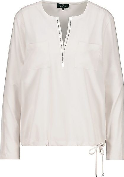 Monari T-Shirt Satinbluse mit Strassdetails & Tunnelzug günstig online kaufen