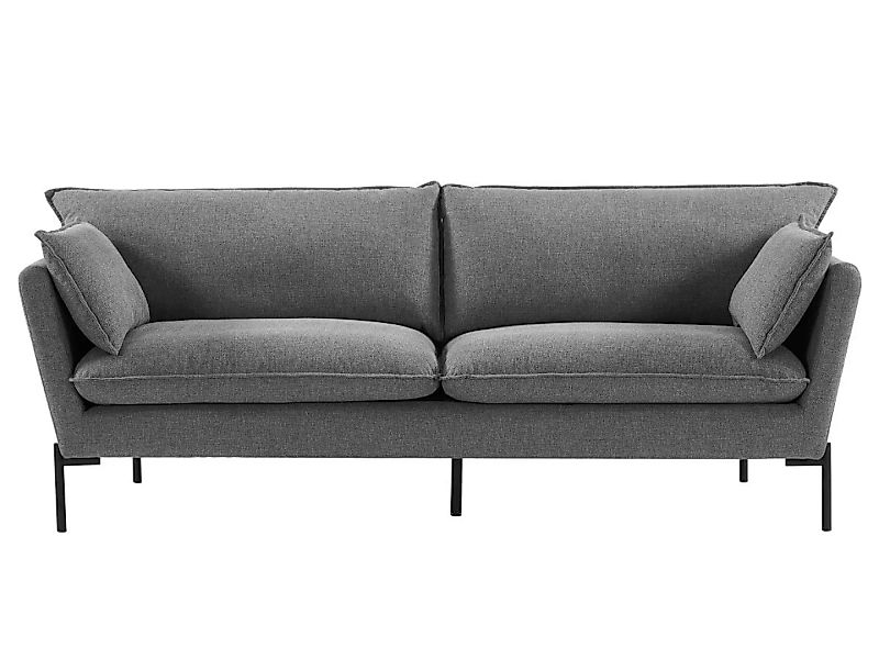 Sofa 3-Sitzer - Stoff - Grau - SIENA günstig online kaufen