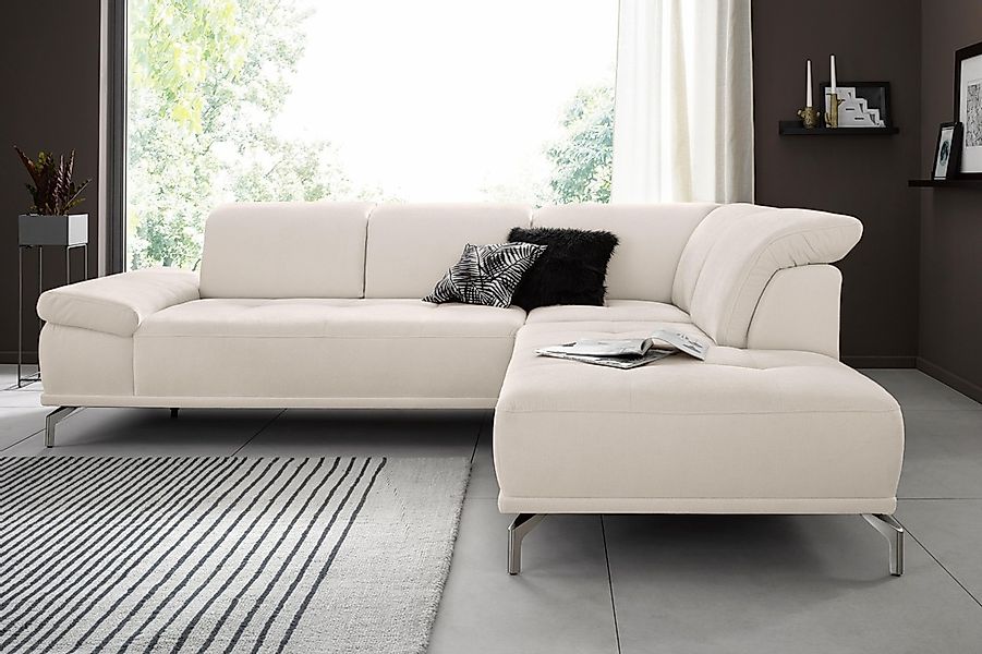 Home affaire Ecksofa "Caluna" Inkl.Sitztiefenverstellung, wahlweise mit Kop günstig online kaufen