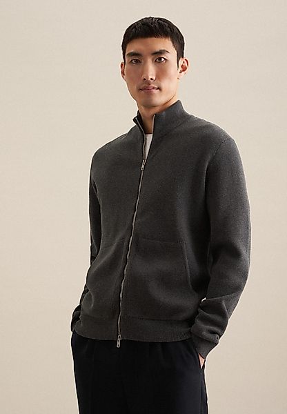 seidensticker Strickjacke Schwarze Rose Langarm Stehkragen günstig online kaufen