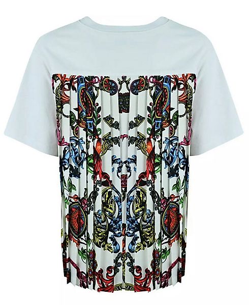 Versace T-Shirt Damen Bluse Barock Plissee Loose Fit Shirt Plissee-Verarbei günstig online kaufen