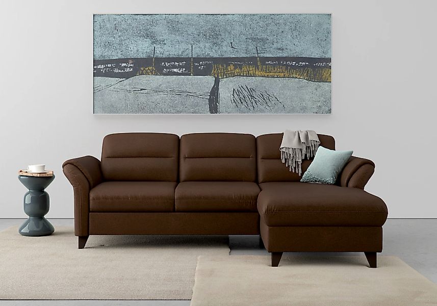 sit&more Ecksofa "Mellum L-Form" Federkern, wahlweise mit Bettfunktion, Bet günstig online kaufen