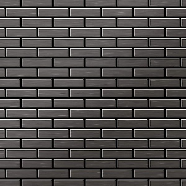 ALLOY Mosaik Fliese Massiv Metall Titan Gebürstet Dunkelgrau 1,6mm Stark Pk günstig online kaufen